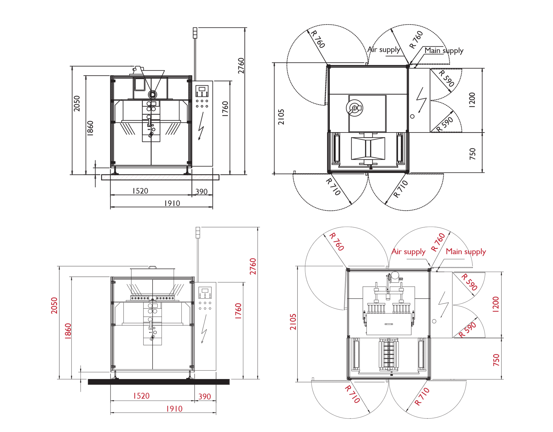 Stick pack layout